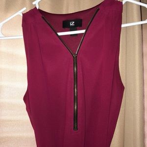 Maroon/Red Flowy Dress